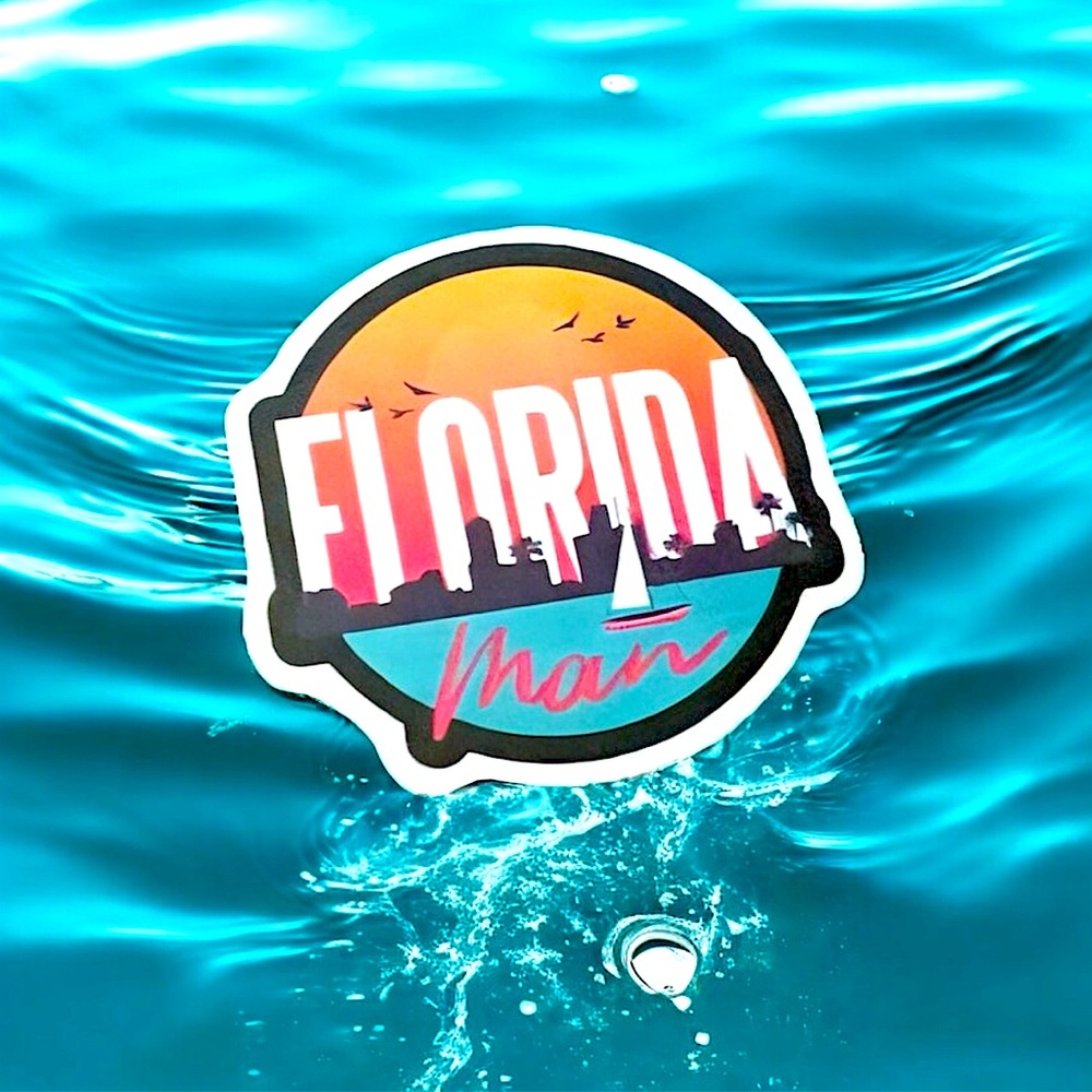 Florida Matte Finish PVC Removable Waterproof Decor Accent Sticker